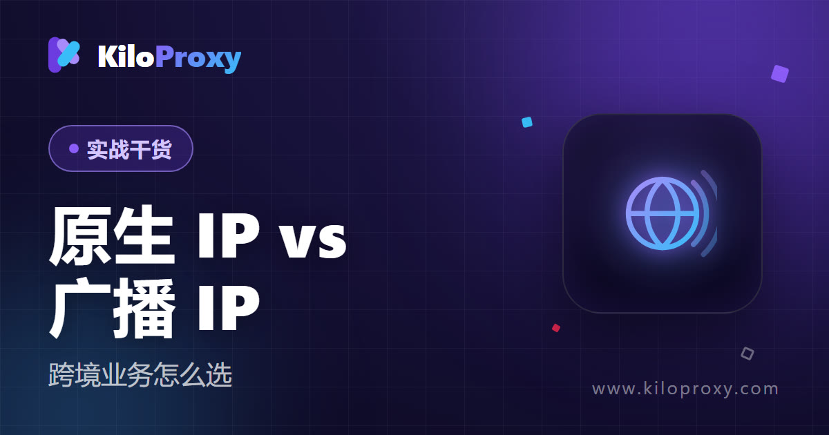 原生 IP 和广播 IP 有什么区别?跨境业务怎么选 2026